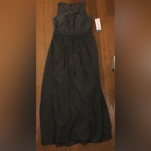 Bill Levkoff Dress NWT Mother of Bride 14 /16 Runs Small Gray Lace Formal Maid